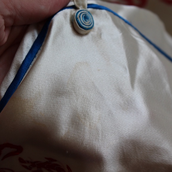 Vintage 100% silk Embroidered Chinese Pajamas - Picture 16 of 16